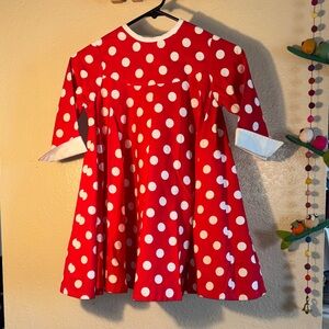 EUC VINTAGE Handmade red and white cotton linen, extra material around the s